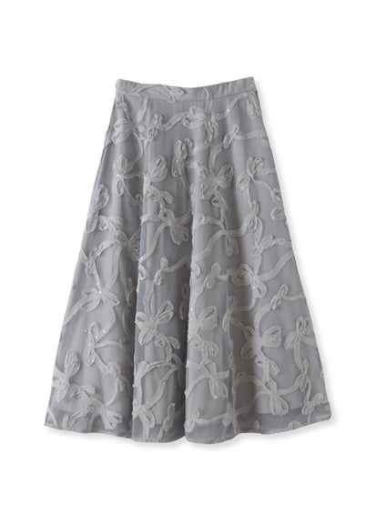 スパンコールテープチュールスカート