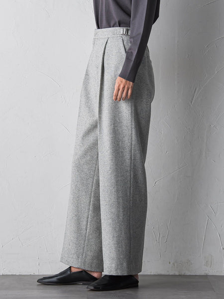 ウールラメシャンブレーパンツ