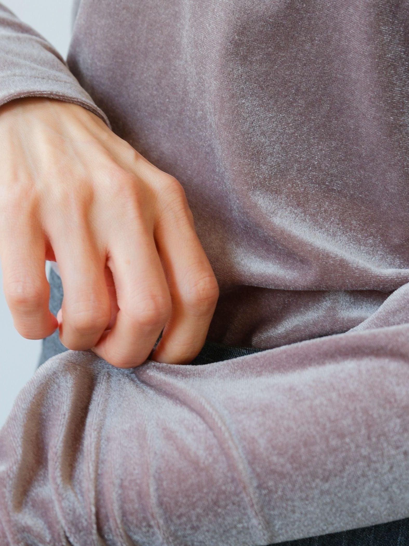 【日本製】Sheer velour ringer t　