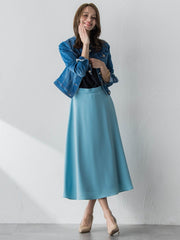 ダブルサテンスカート