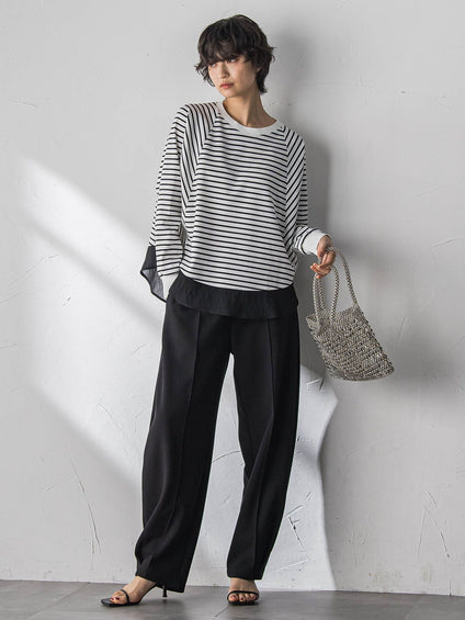 ポンチローマラウンドヘムドッキングプルオーバー