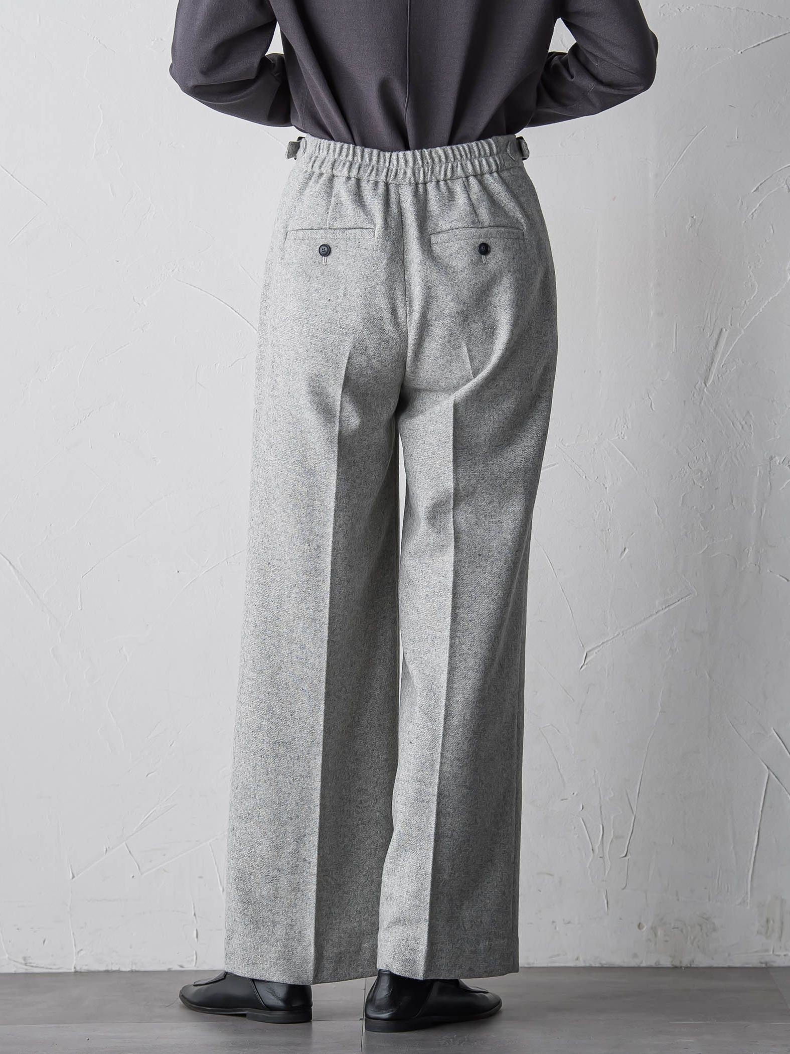 ウールラメシャンブレーパンツ