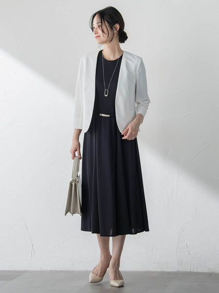 ジャージーノーカラージャケット