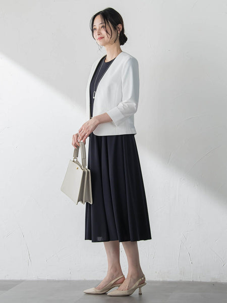 ジャージーノーカラージャケット