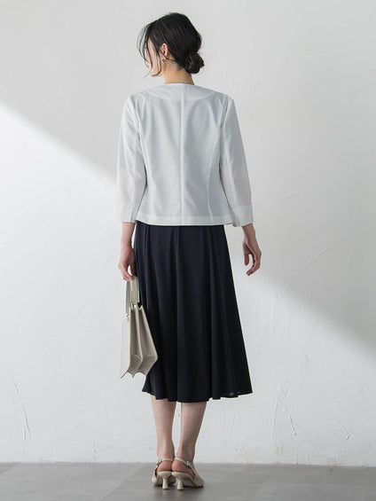 ジャージーノーカラージャケット