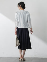 ジャージーノーカラージャケット