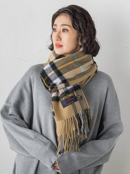 【TWEEDMILL】チェックマフラー