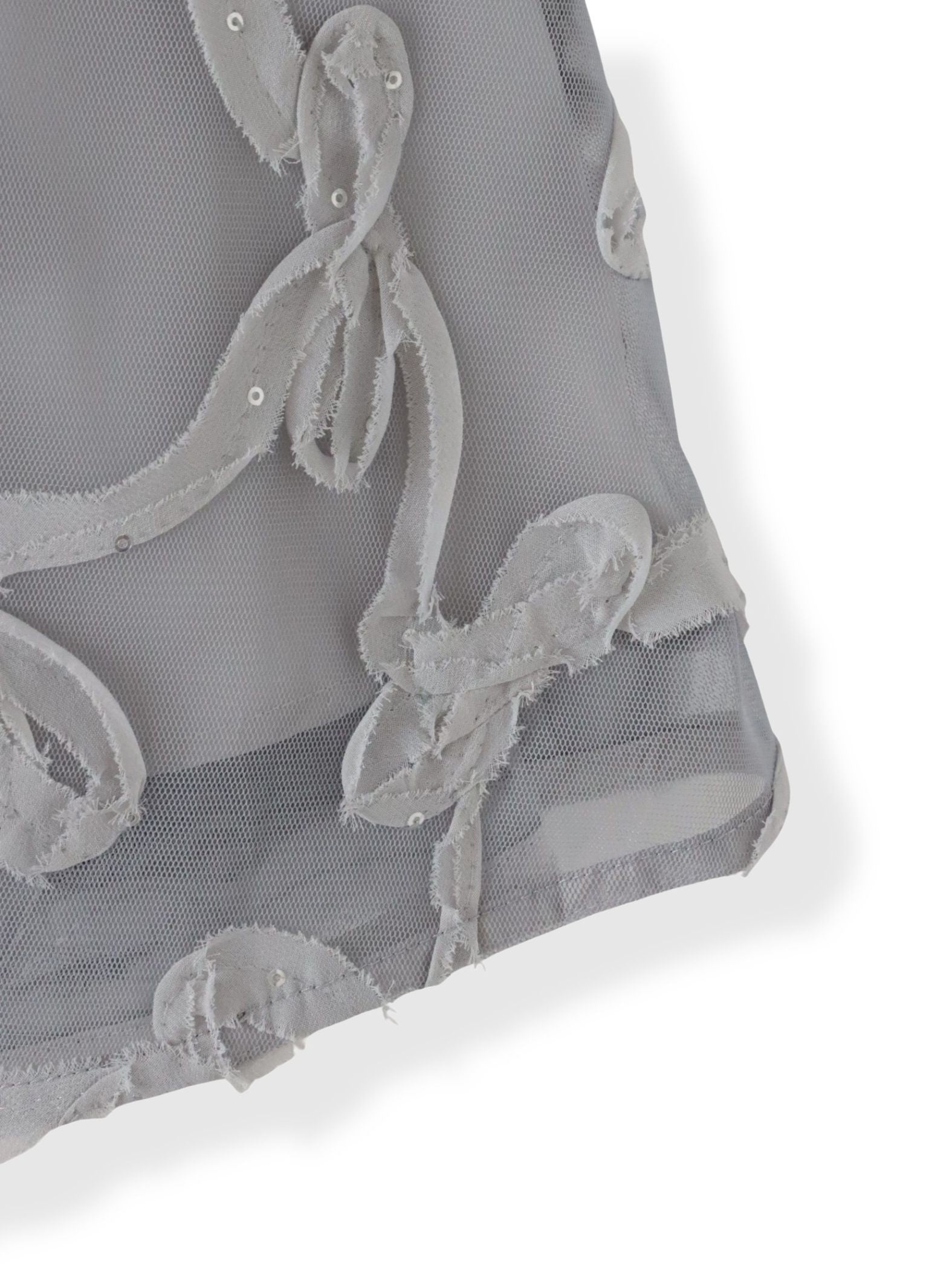 スパンコールテープチュールスカート