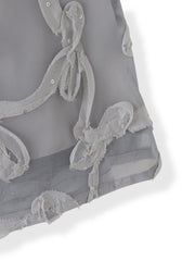 スパンコールテープチュールスカート