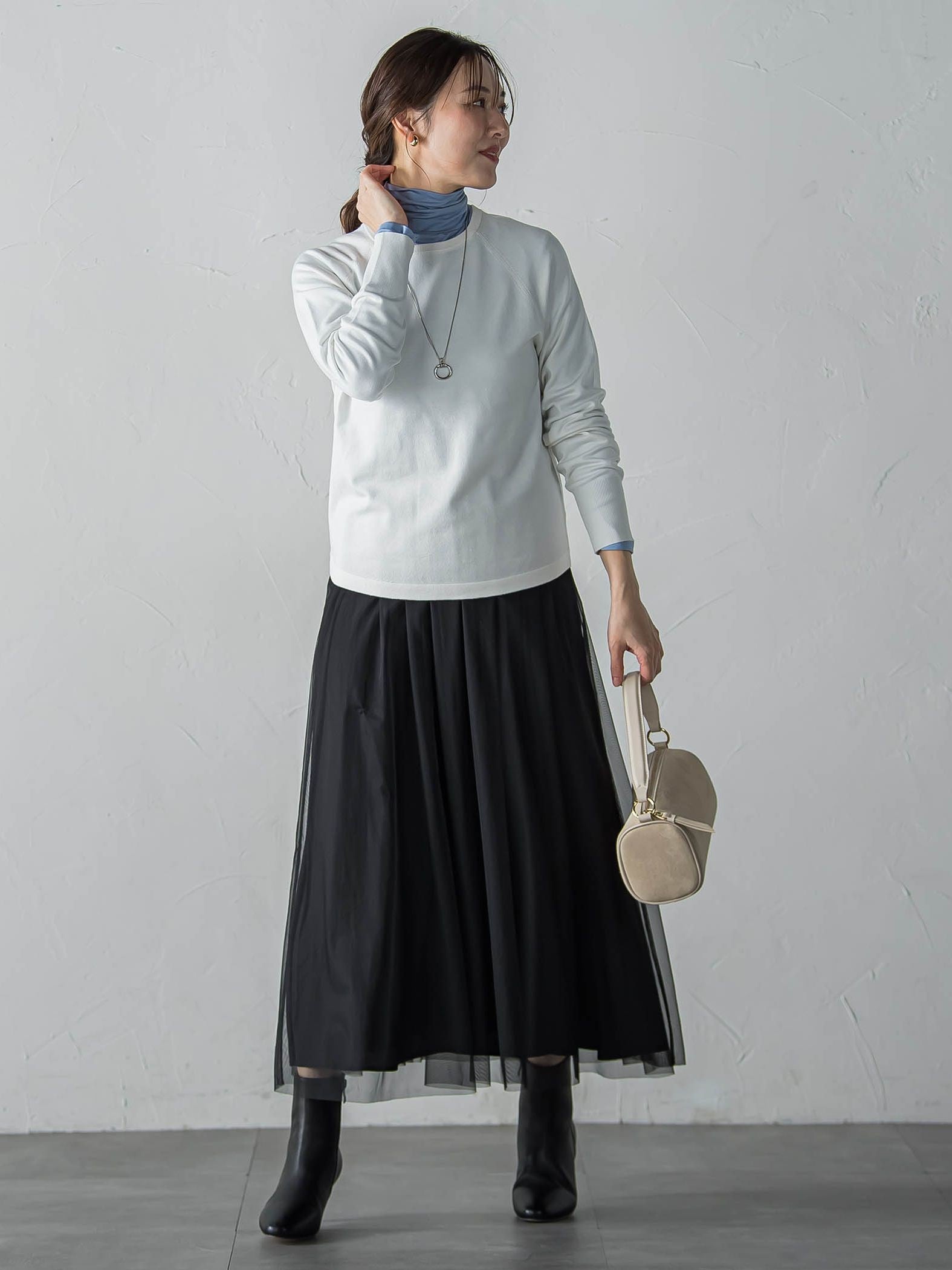 【WEB限定】エレカットベーシックニット