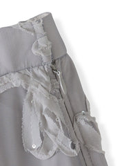 スパンコールテープチュールスカート