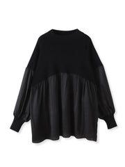 【WEB限定】”1枚でサマになる”とろみサテンふんわりニット