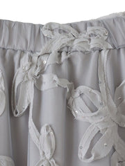 スパンコールテープチュールスカート