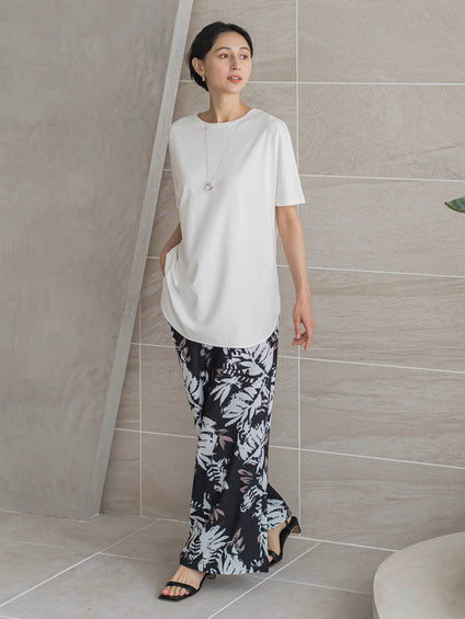 【WEB限定/大きいサイズ】”細身パンツも怖くない”Tシャツチュニック