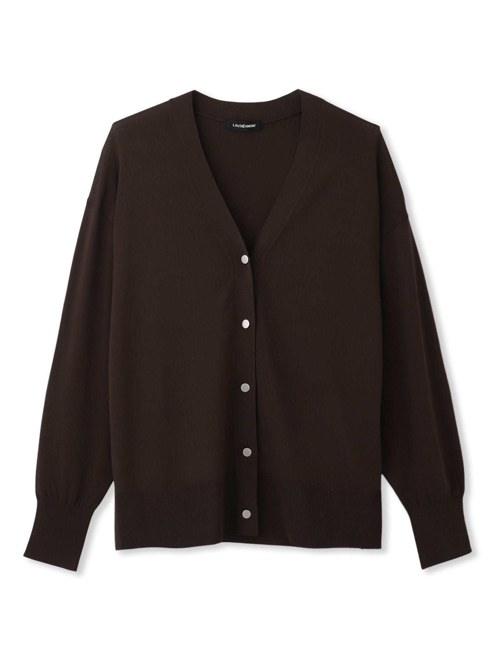 Vネックニットカーディガン≪手洗い可能≫