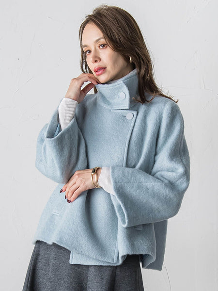 シャギーショートコート