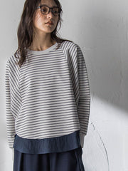 ポンチローマラウンドヘムドッキングプルオーバー