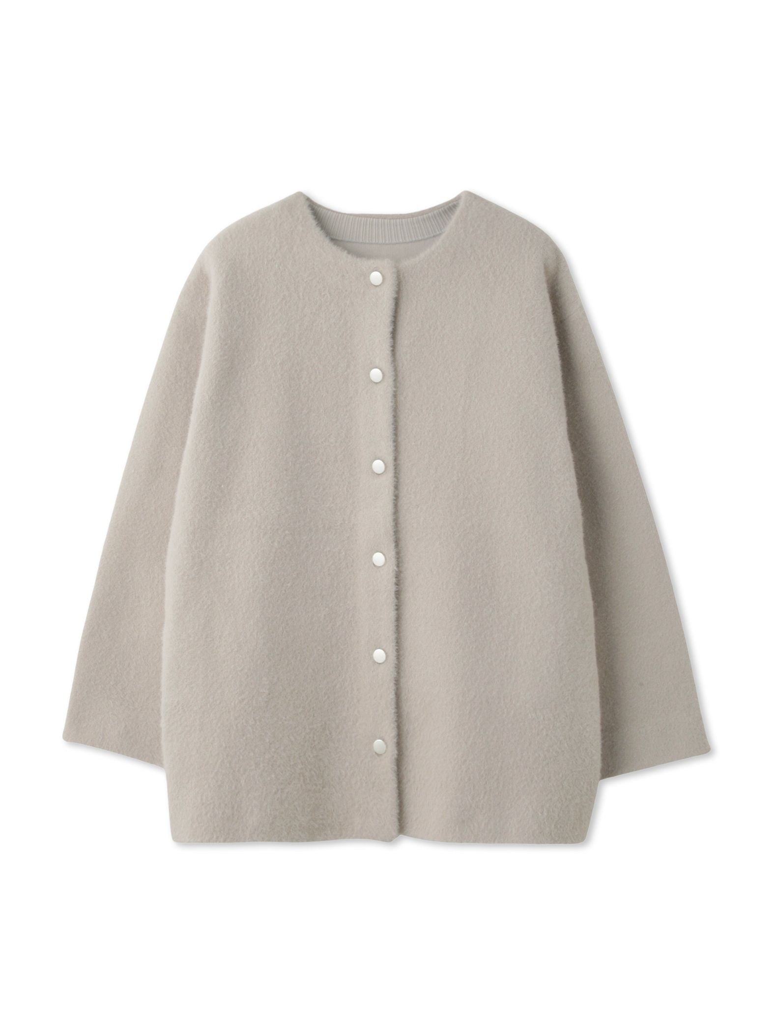 フェレットタッチWフェイスニットジャケット≪手洗い可能≫