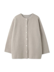 フェレットタッチWフェイスニットジャケット≪手洗い可能≫