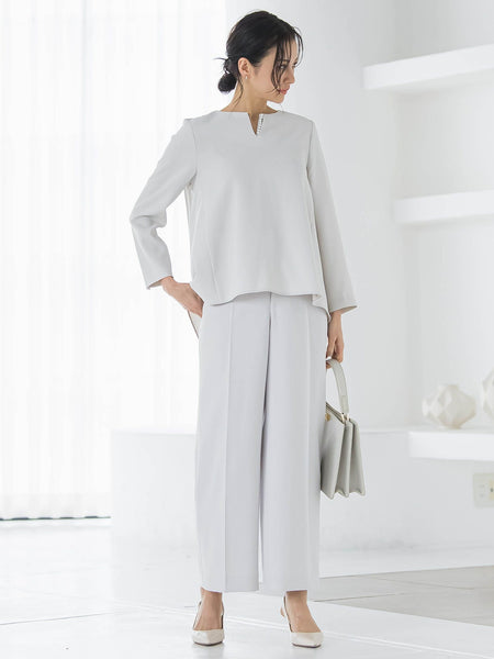 【WEB限定 13号】トリクシオンワイドパンツ≪セットアップ対応/手洗い可能≫