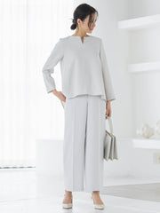 【WEB限定 13号】トリクシオンワイドパンツ≪セットアップ対応/手洗い可能≫