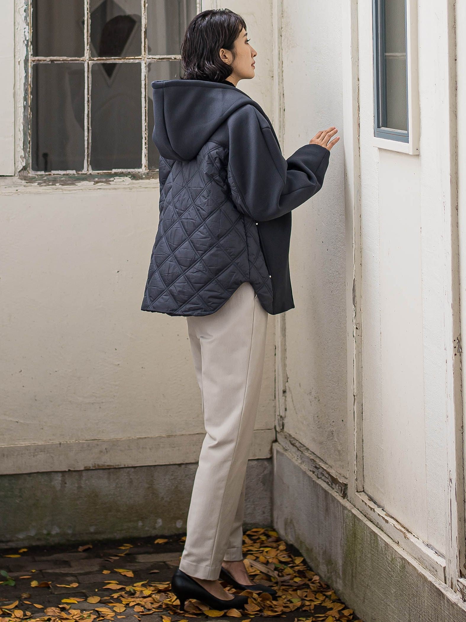 【biyori】ダンボールキルトブルゾン