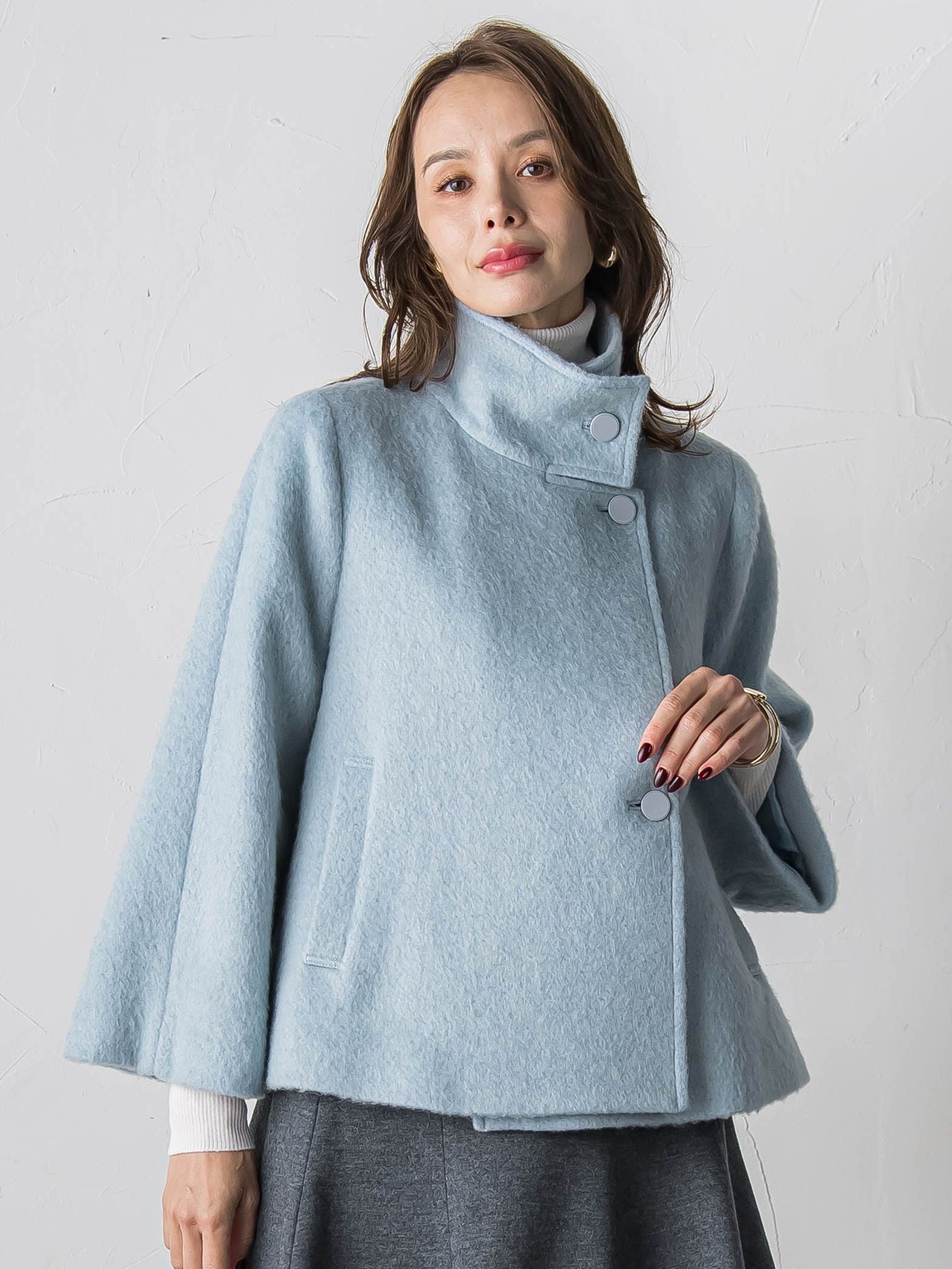 シャギーショートコート