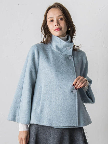 シャギーショートコート