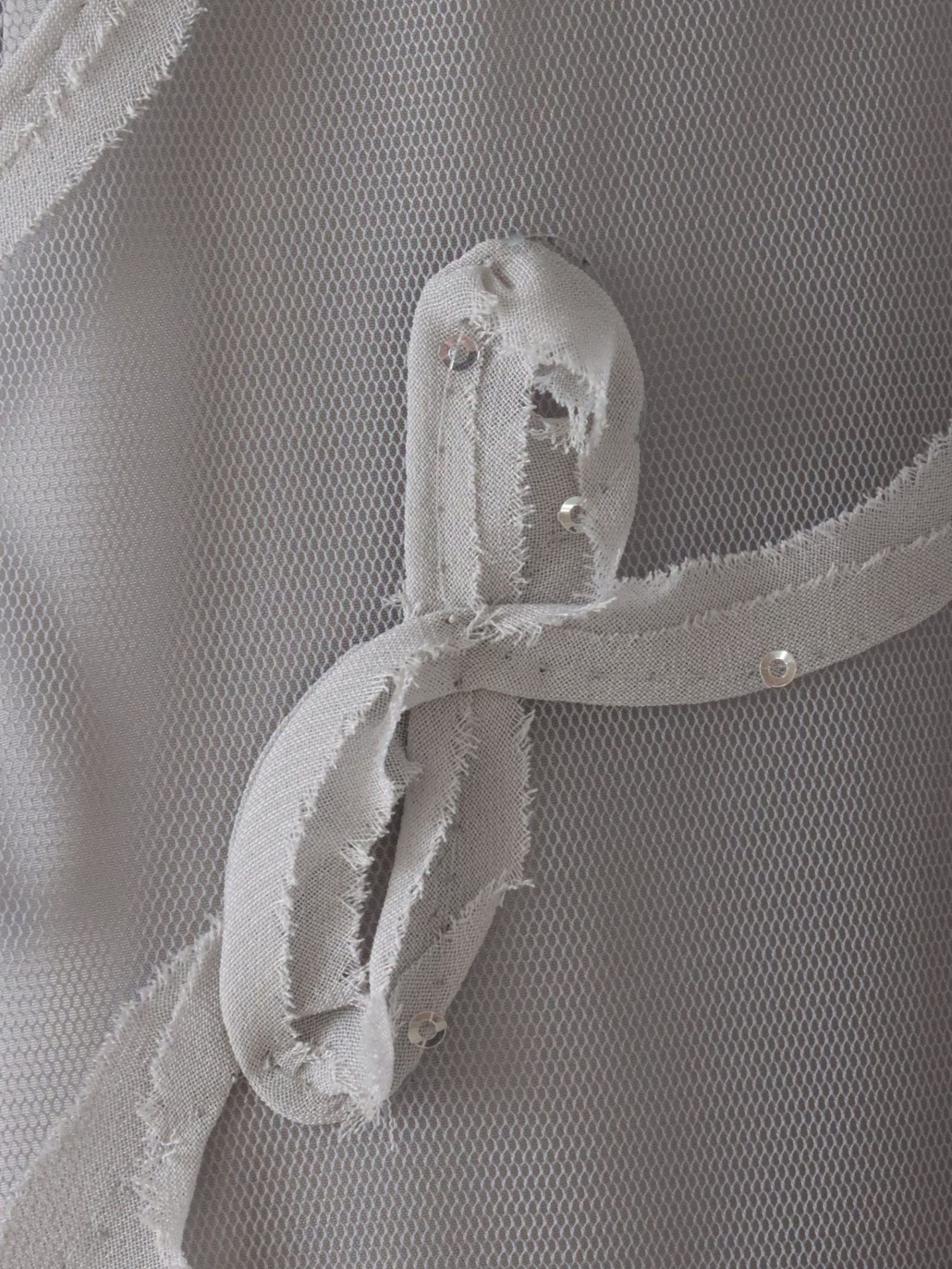 スパンコールテープチュールスカート