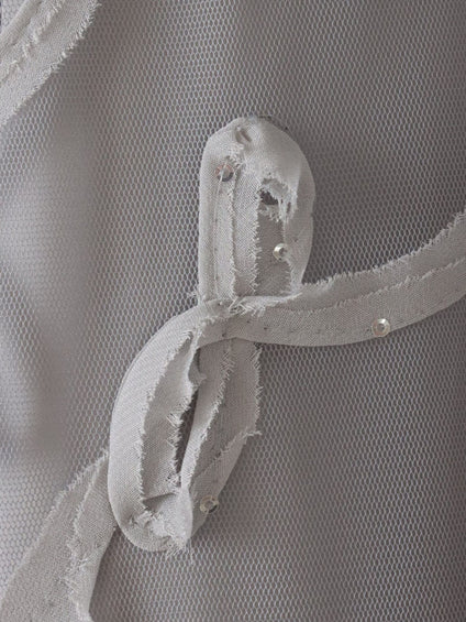 スパンコールテープチュールスカート