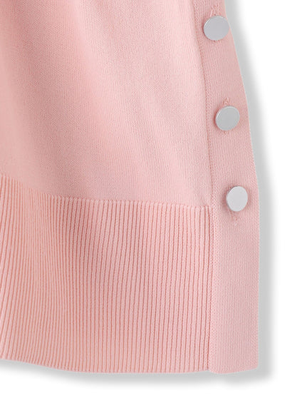 サイドボタンニット≪手洗い可能≫