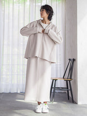 ストレッチダンボールジップパーカー