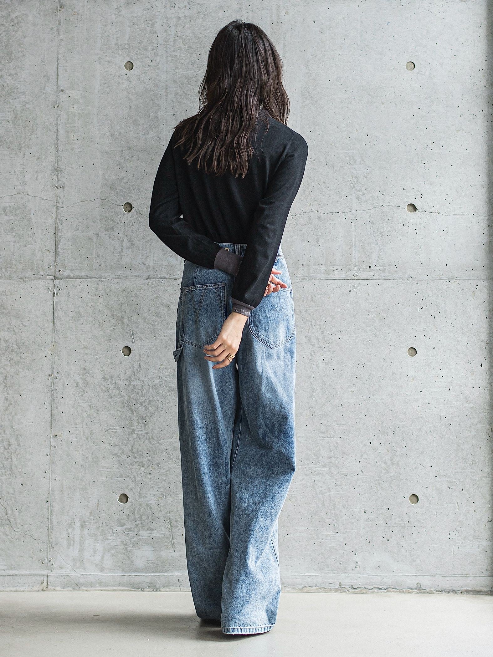 ボトルネック配色ニットプルオーバー≪手洗い可能≫