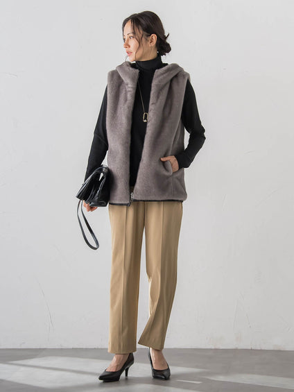 【WEB限定】【Skinea】≪着るスキンケア≫タートルネックカットソー