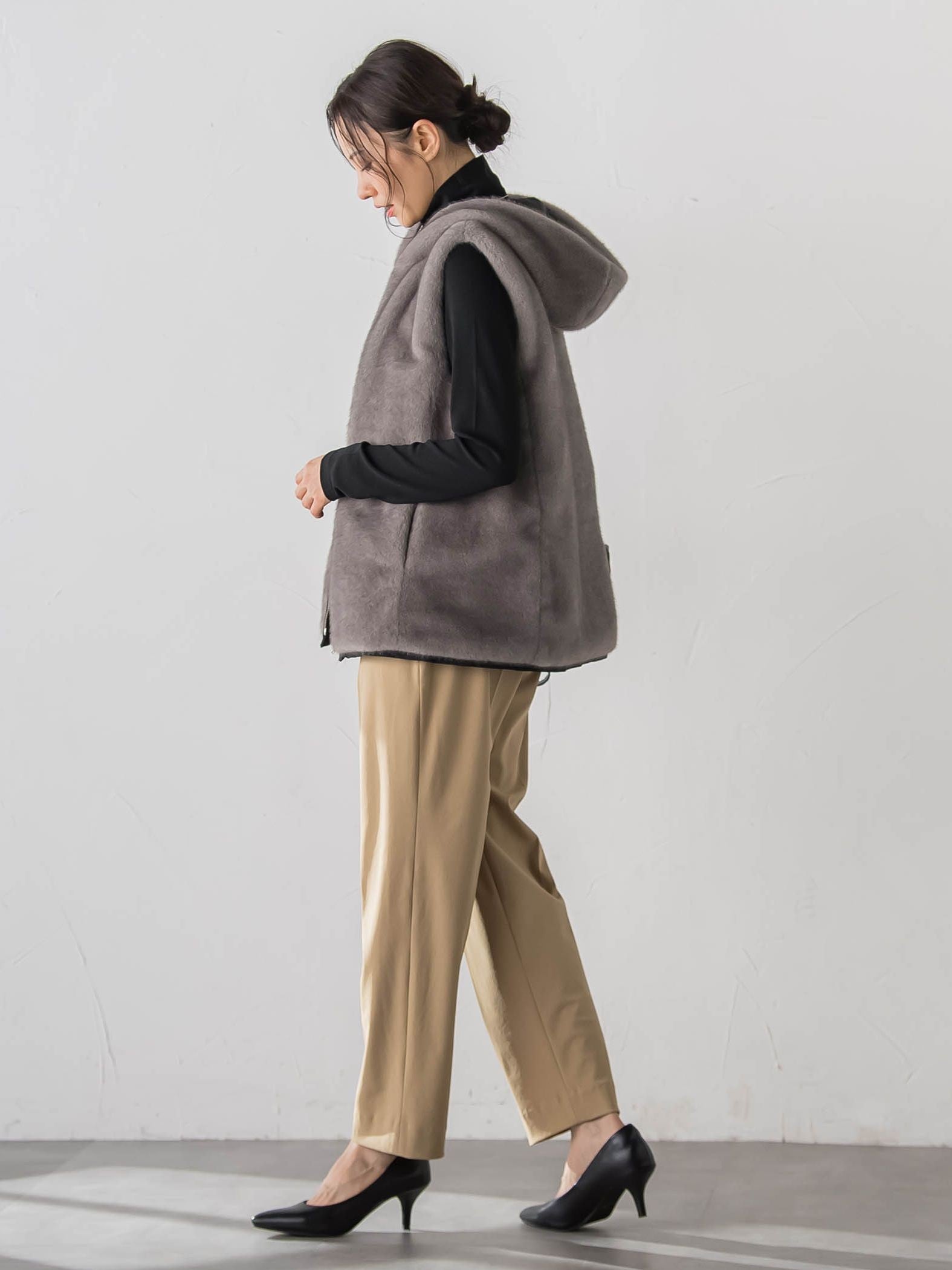 【WEB限定】【Skinea】≪着るスキンケア≫タートルネックカットソー