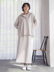 ストレッチダンボールジップパーカー