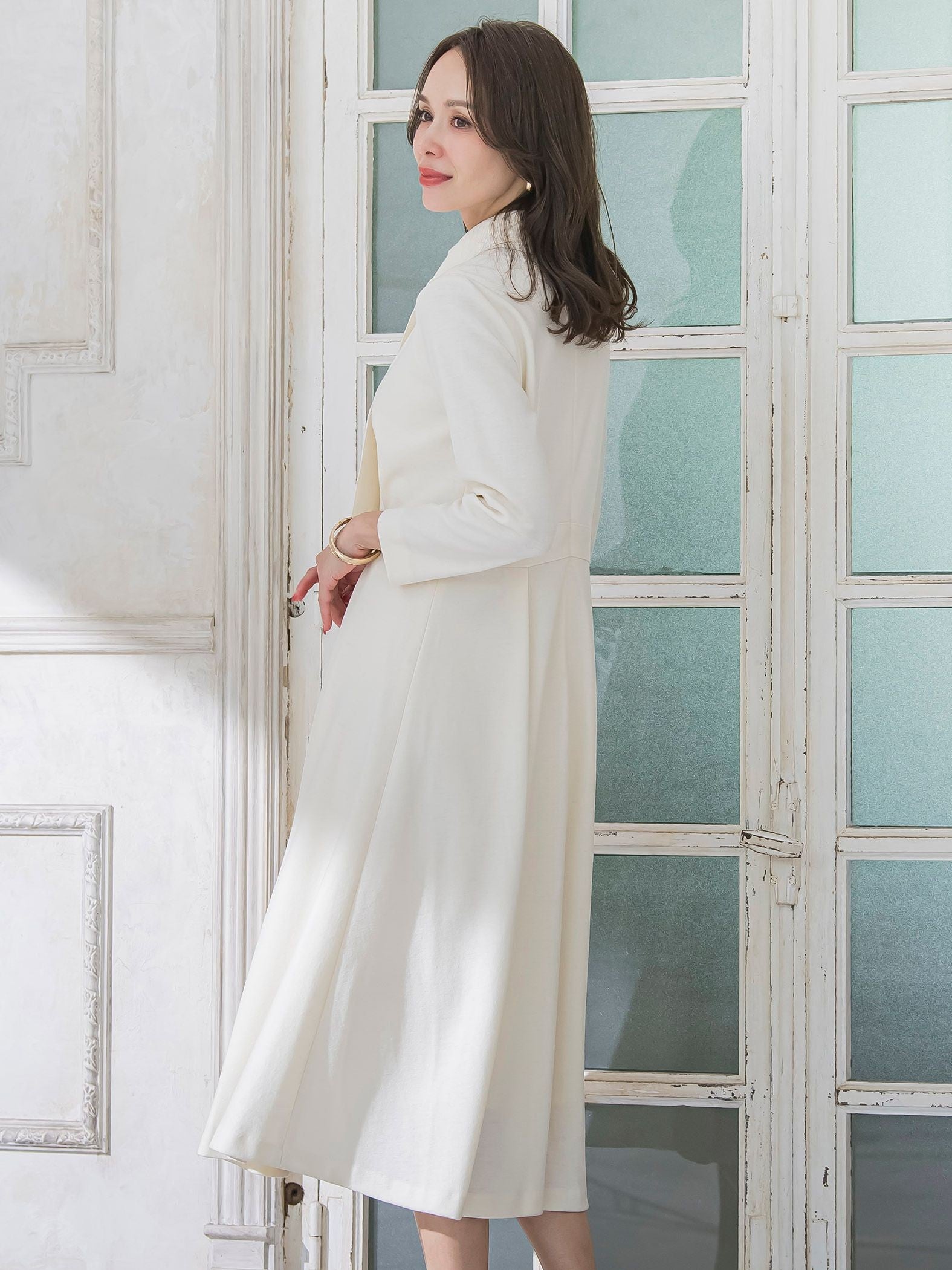 ルミナリー圧縮スムースワンピース