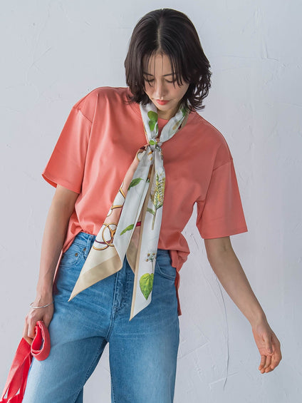 【WEB限定】【3サイズ】コットン汗じみ防止カットソー≪洗える/接触冷感≫