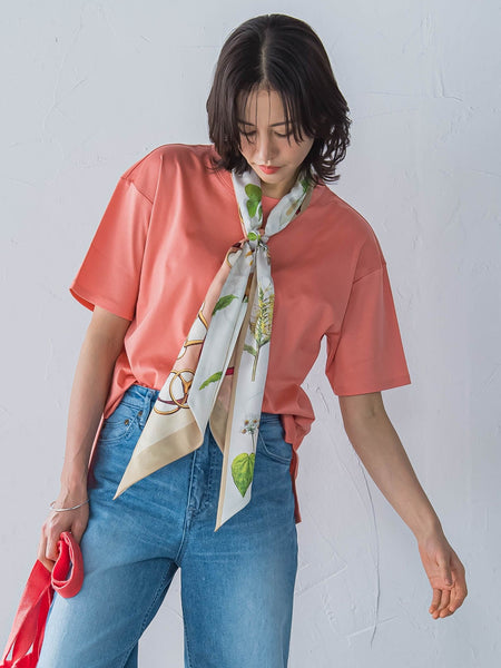 【WEB限定】【3サイズ】コットン汗じみ防止カットソー≪洗える/接触冷感≫