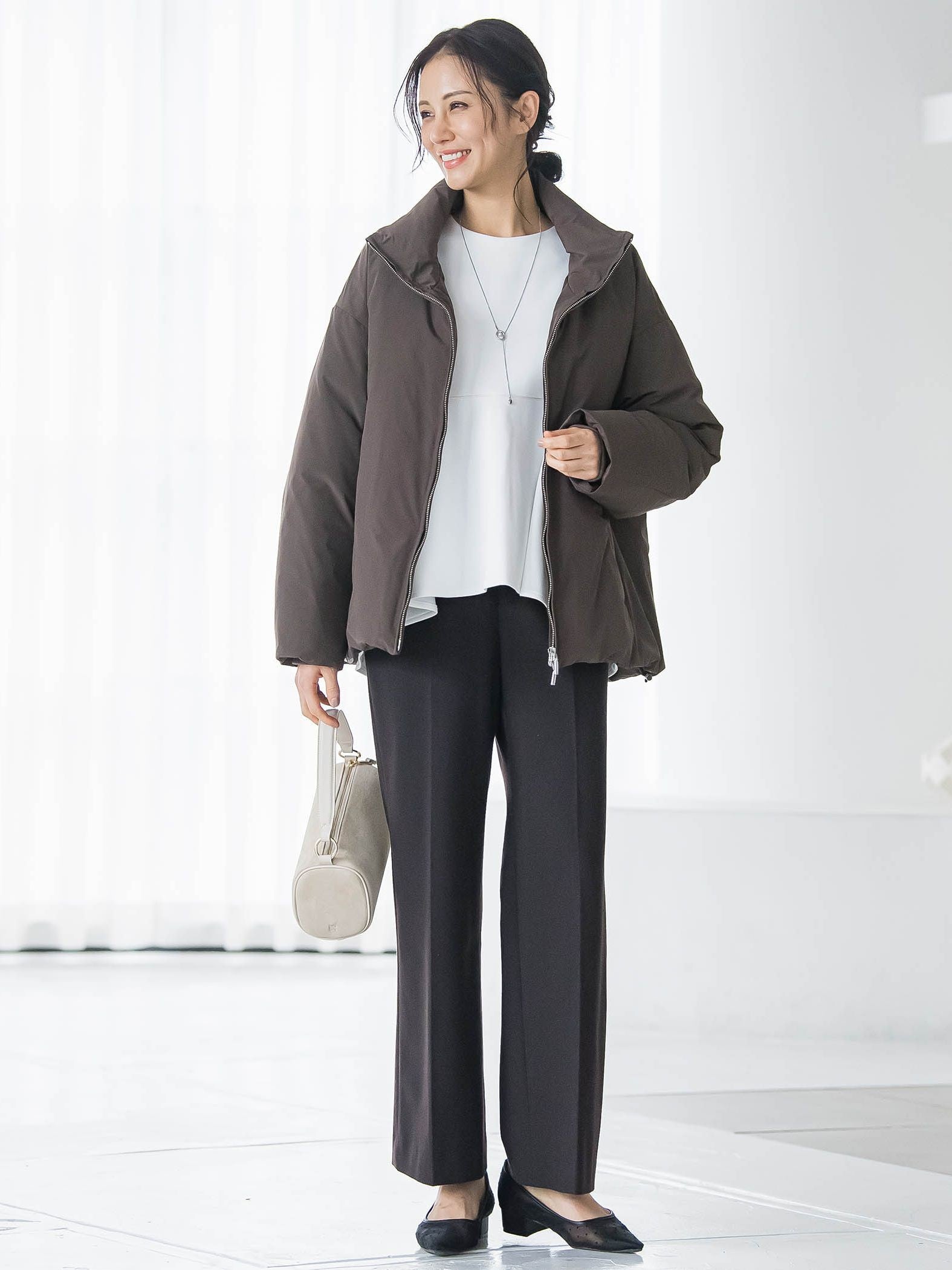 スタンドカラーダウンブルゾン≪WEB限定11号サイズ≫