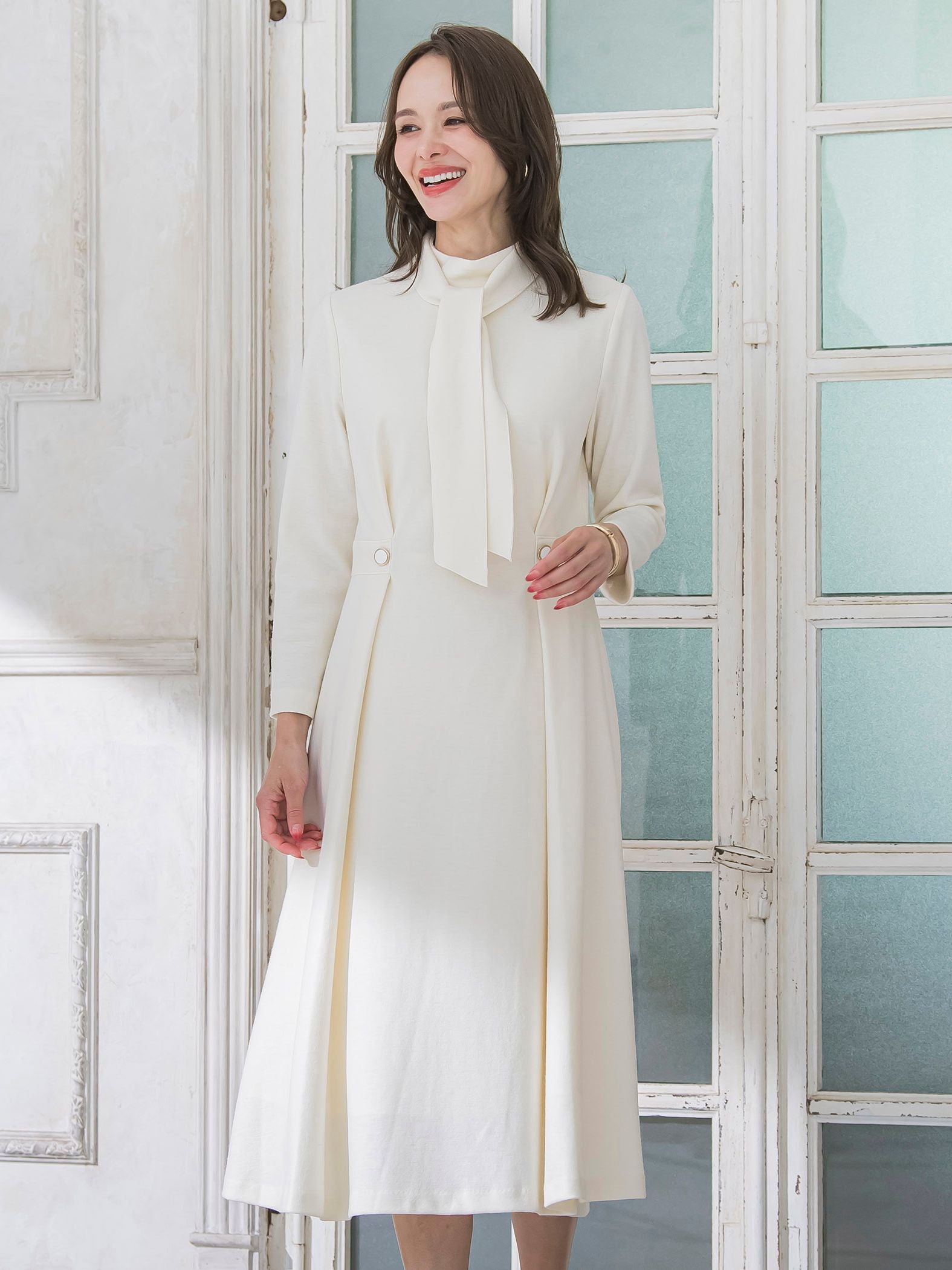 ルミナリー圧縮スムースワンピース