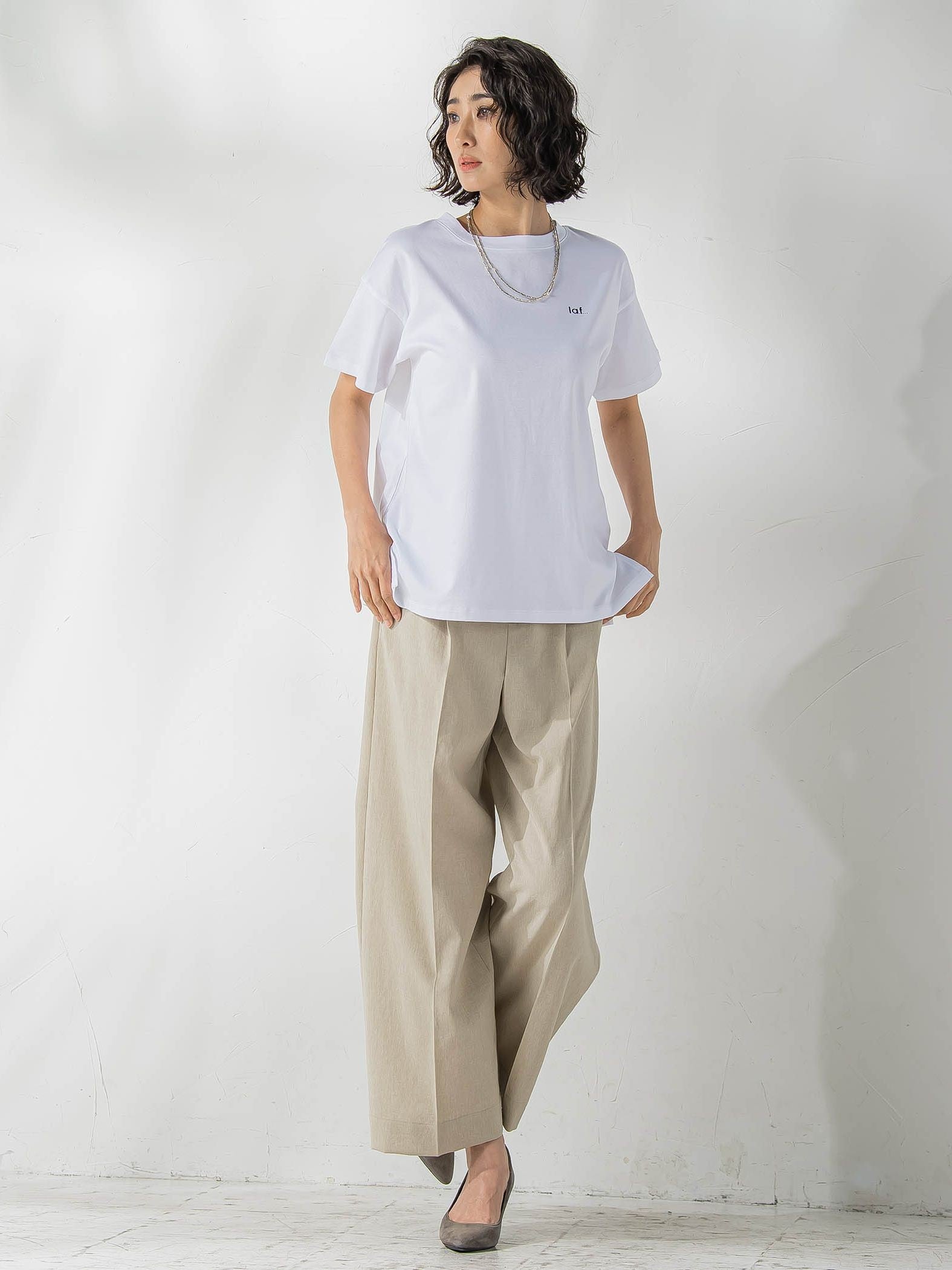 【J Lounge限定】la.f...ロゴTシャツ≪手洗い可能≫
