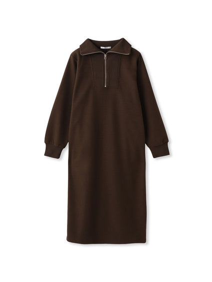 【WEB限定】圧縮起毛ステンニットワンピース≪手洗い可能≫