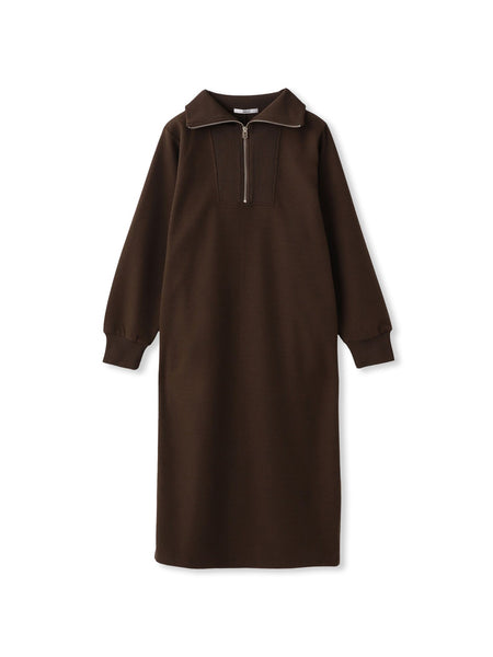 【WEB限定】圧縮起毛ステンニットワンピース≪手洗い可能≫