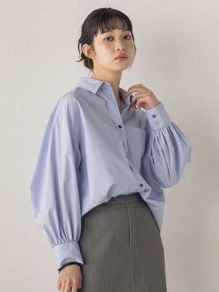 ボリュームスリーブシャツ≪洗濯機で洗える≫