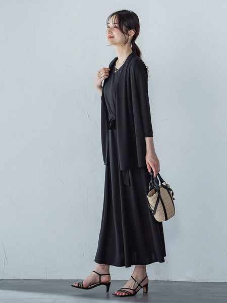 【WEB限定】ひやさらシワレスワンピース≪洗濯機で洗える≫