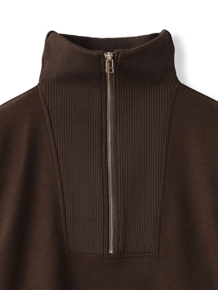 【WEB限定】圧縮起毛ステンニットワンピース≪手洗い可能≫