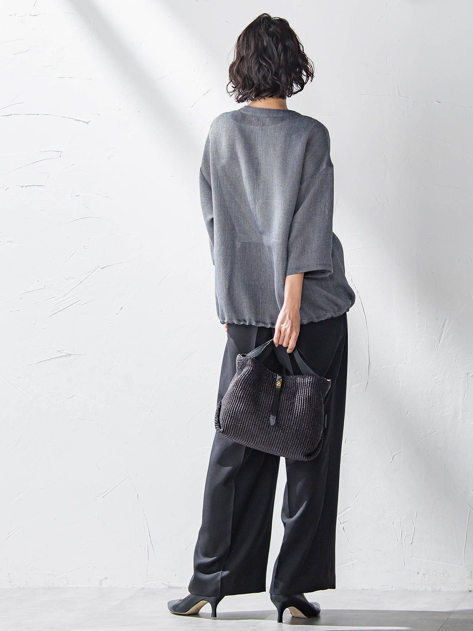 【WEB限定】タックワイドパンツ≪洗濯機で洗える≫