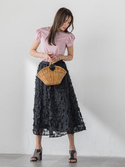【WEB限定】ショルダーフリルカットソー