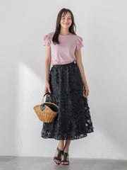 【WEB限定】ショルダーフリルカットソー